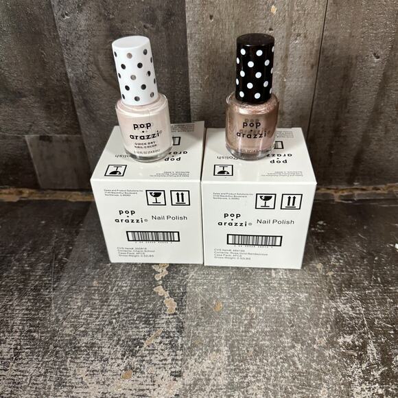 8 POP-ARAZZI NAIL POLISH Rose Gold Rendezvous & Charm School Lot of 4 Each - Picture 1 of 5